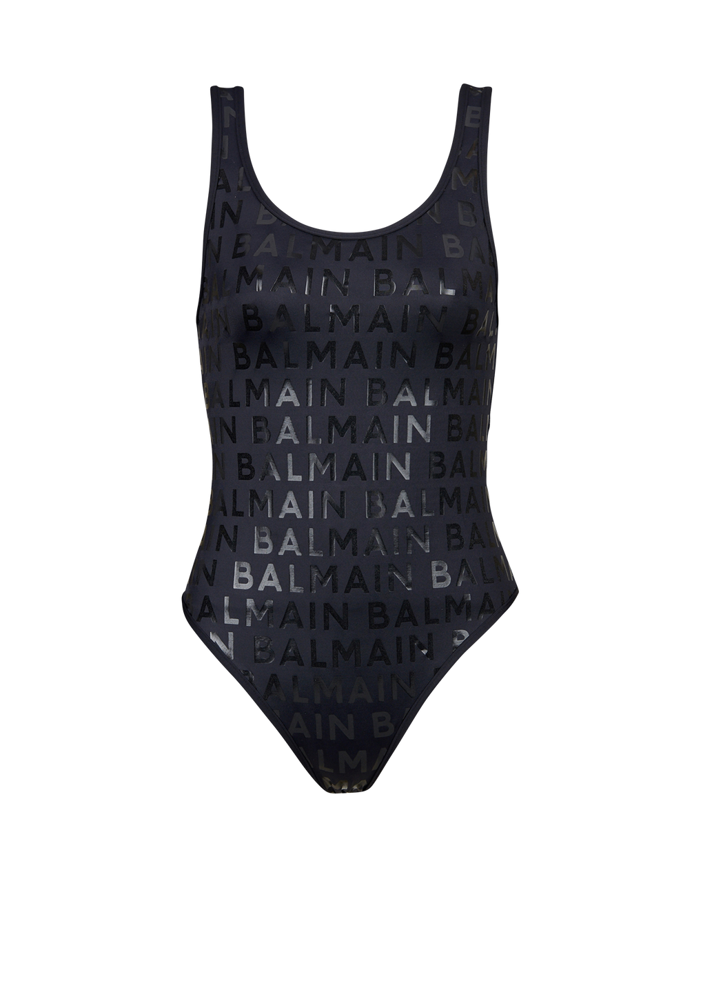 Balmain logo swimsuit, black, hi-res