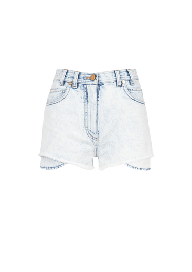 HIGH SUMMER CAPSULE- Denim high-waisted shorts