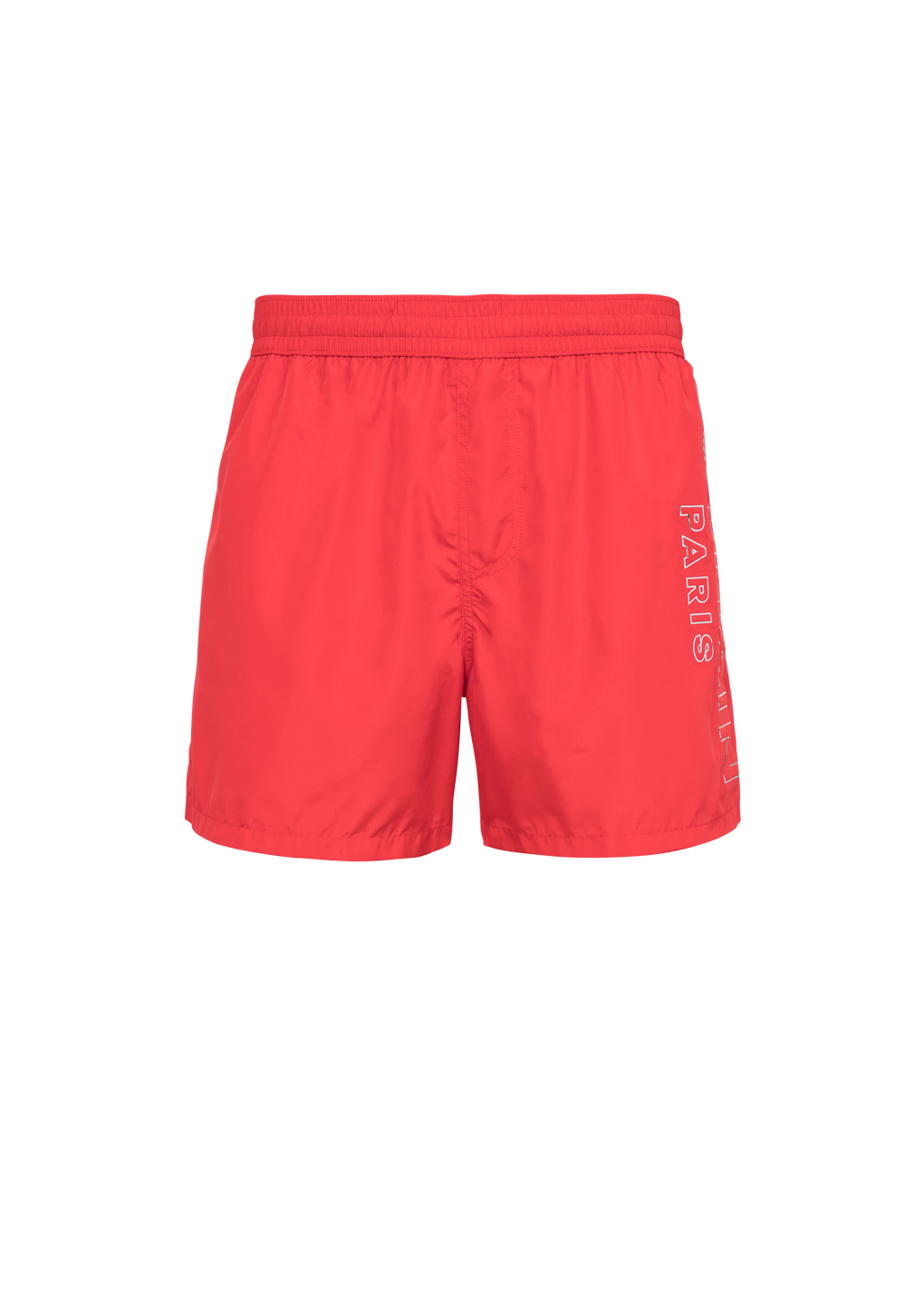 Balmain logo swim shorts, red, hi-res